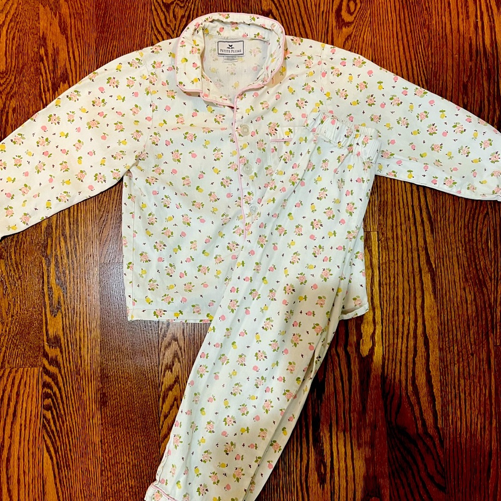 Petite Plume PJ Set in flower pattern